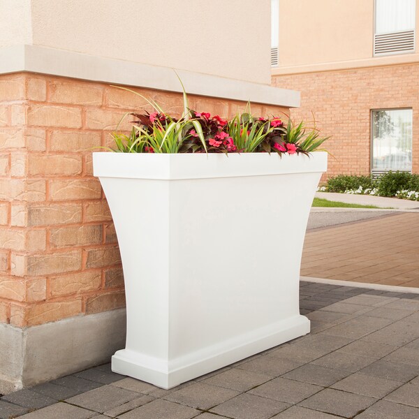 Bordeaux Trough Planter - White